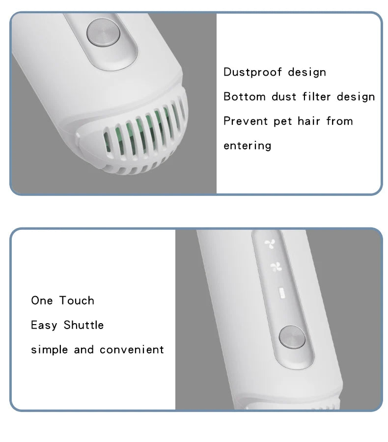 Pet Hair Dryer Brush with Cool Air Grooming Comb
