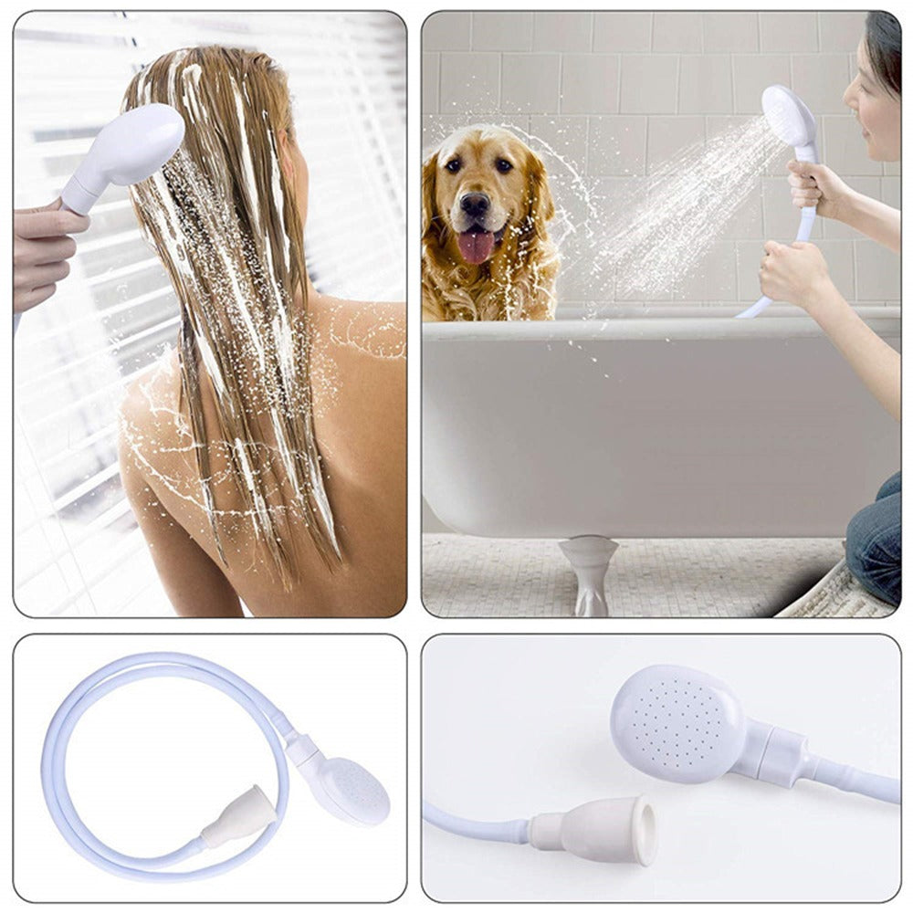 Portable Handheld Pet Shower Head & Faucet Attachment
