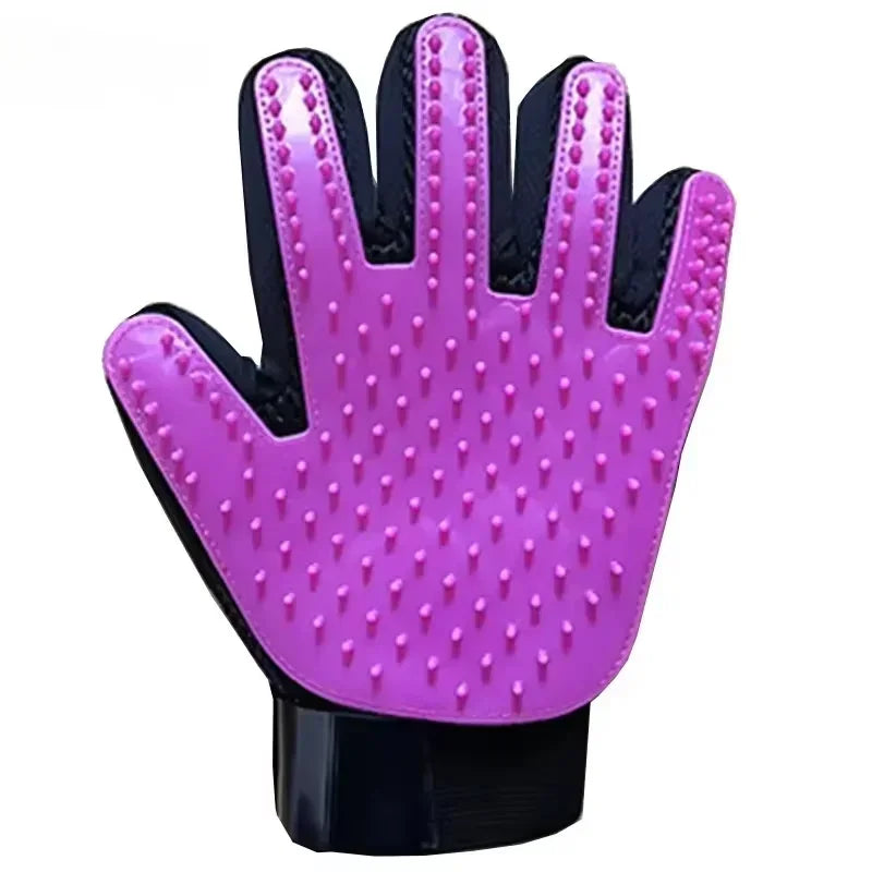 Pet Grooming Hair Removal Gloves for Cats & Dogs