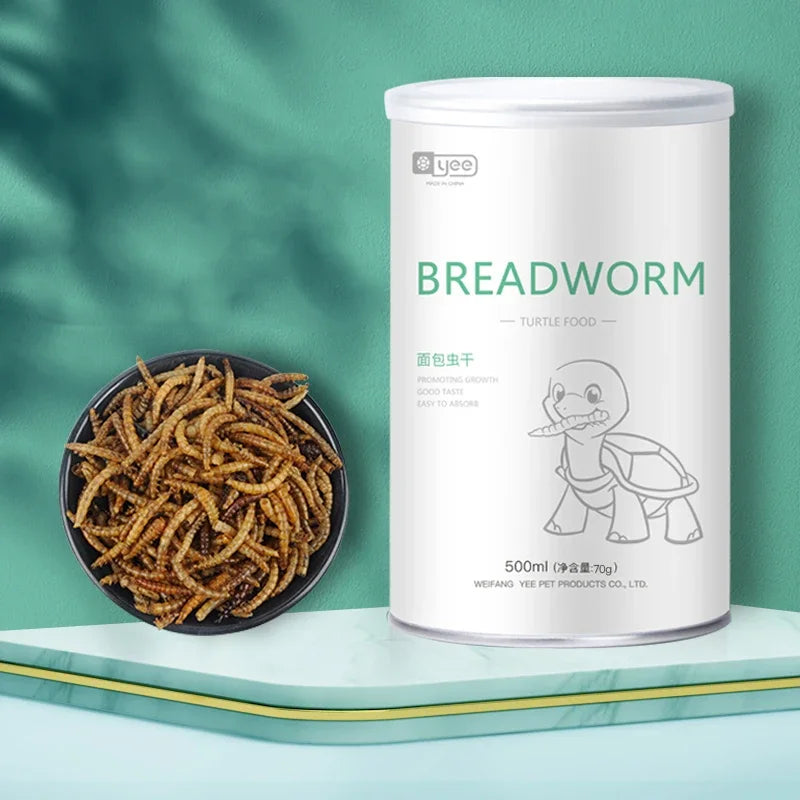 Dried Fish, Shrimp & Mealworm Food for Turtles, Fish & Reptiles