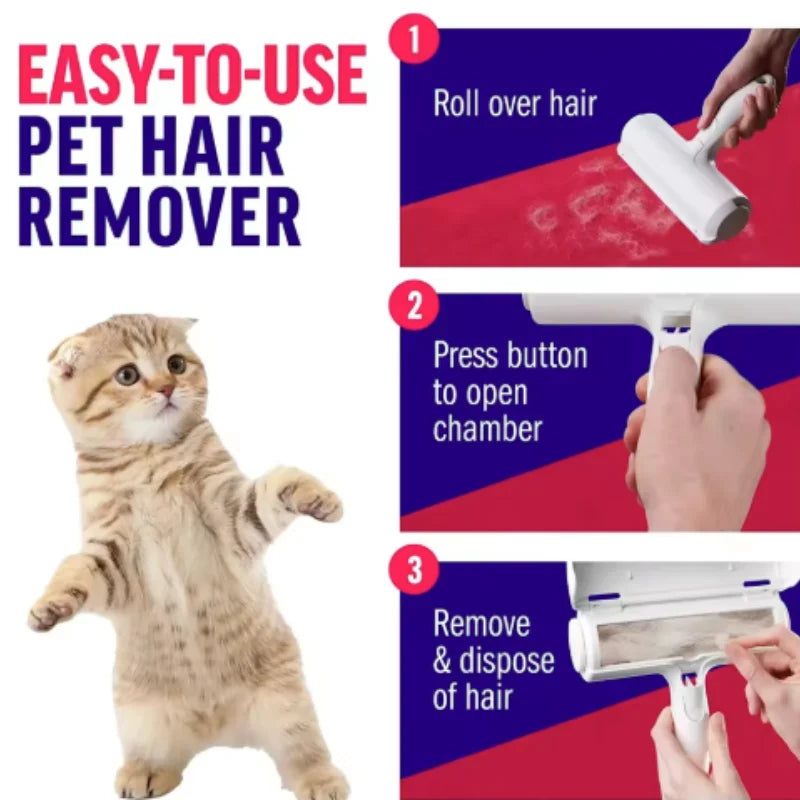Reusable Lint Roller Pet Hair Remover for Clothes & Furniture