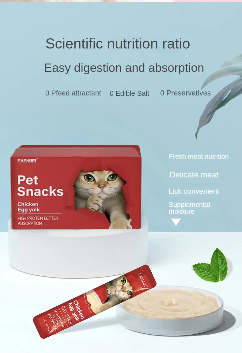 10Pcs Cat Treat Snack Strips