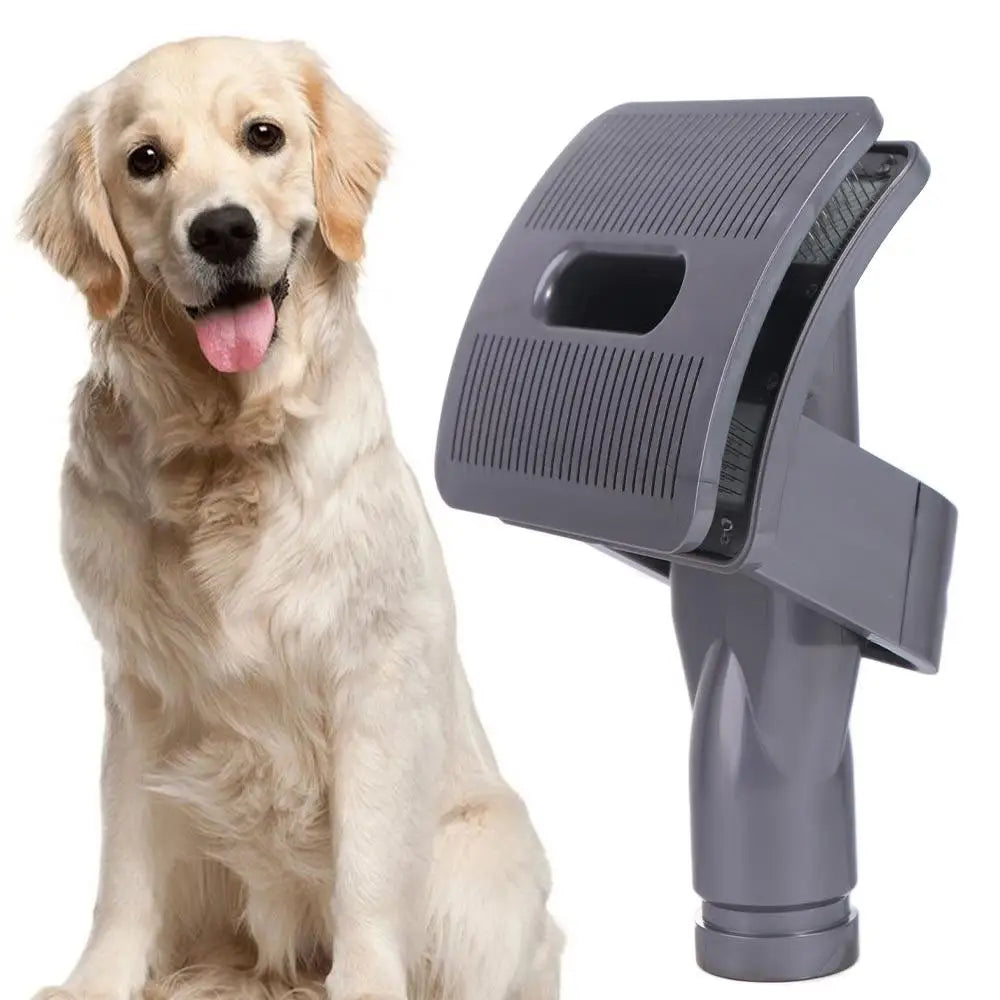 Pet Fur Hair Vacuum Grooming Brush for Cats & Dogs