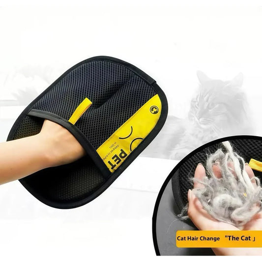 Electrostatic Pet Hair Remover Gloves for Cats & Dogs
