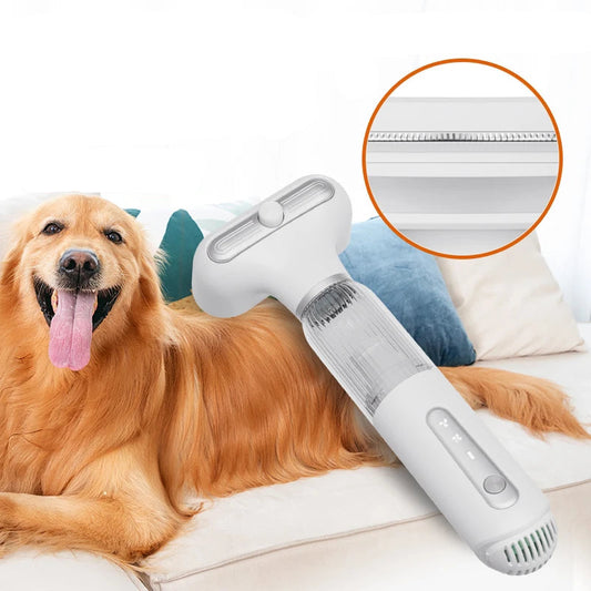 Pet Hair Dryer Brush with Cool Air Grooming Comb