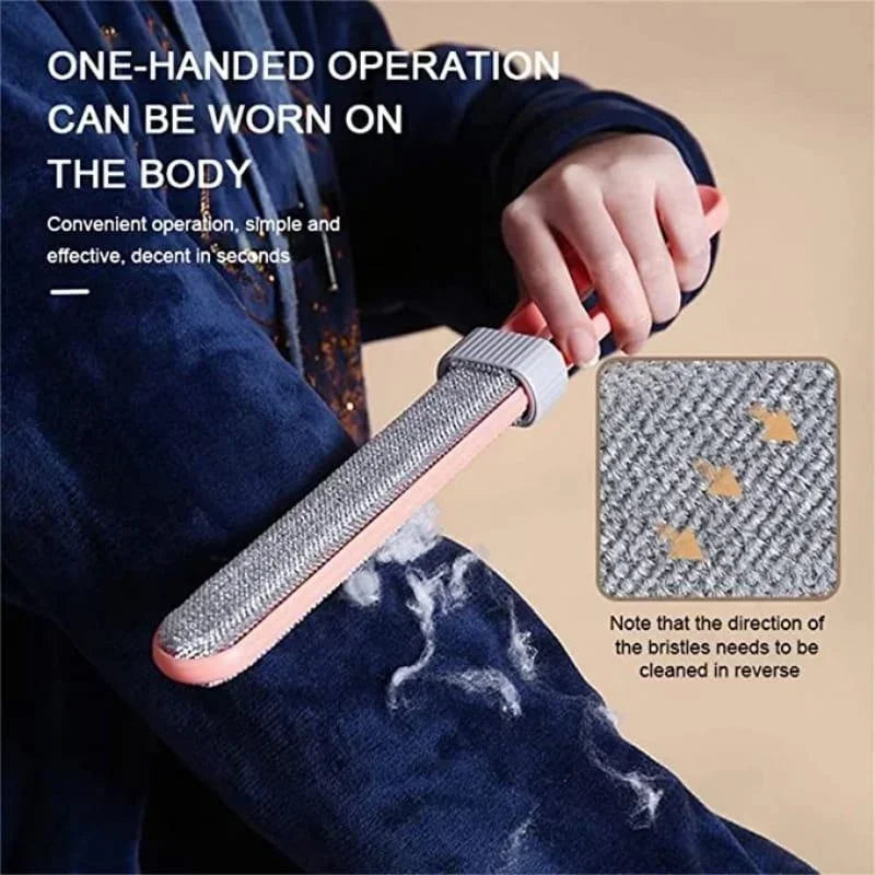 Double-Sided Electrostatic Lint & Pet Hair Remover Brush