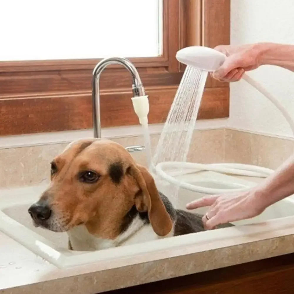 Portable Handheld Pet Shower Head & Faucet Attachment