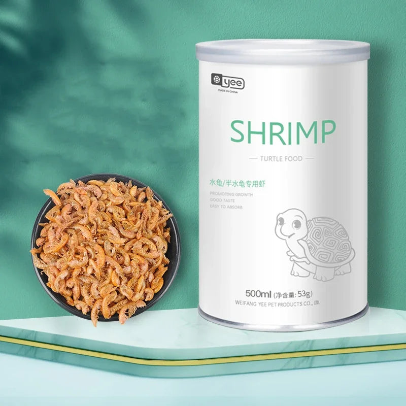 Dried Fish, Shrimp & Mealworm Food for Turtles, Fish & Reptiles