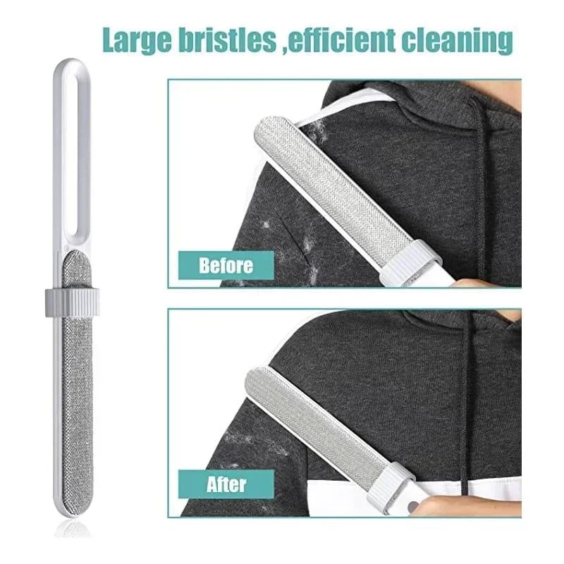 Double-Sided Electrostatic Lint & Pet Hair Remover Brush