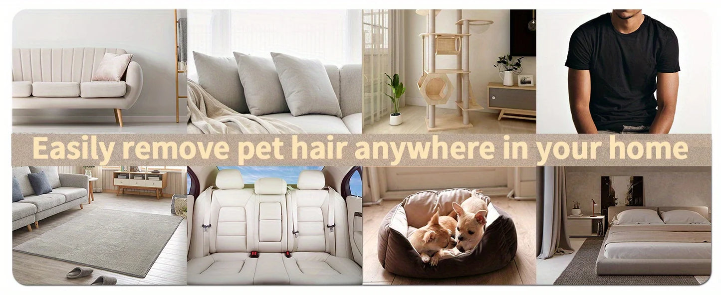Reusable Pet Hair Remover Roller for Furniture & Clothes