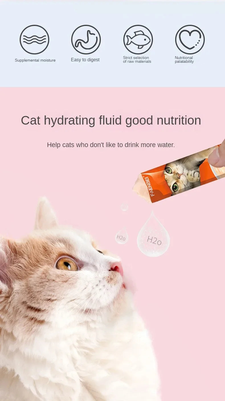 10Pcs Cat Treat Snack Strips