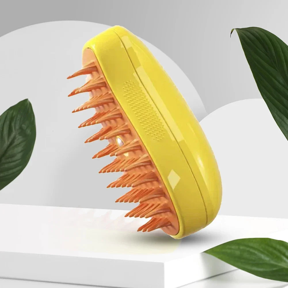 3-in-1 Steam Spray Pet Grooming Massage Brush