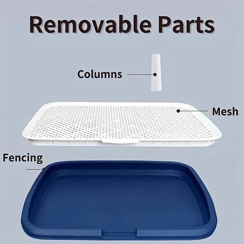 Reusable Dog Potty Training Toilet Tray with Removable Net