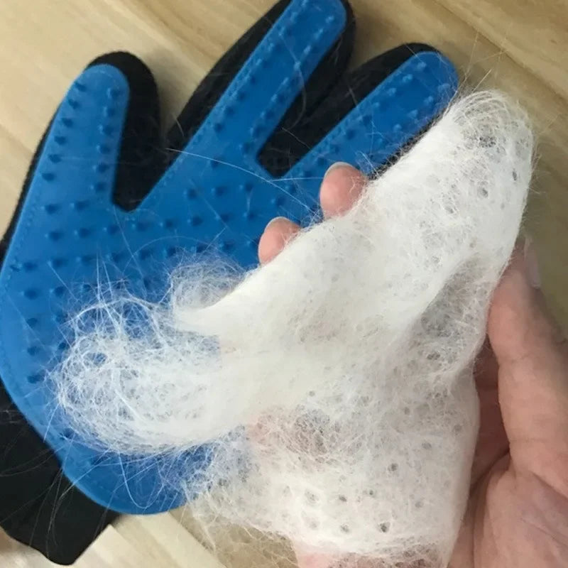Pet Grooming Hair Removal Gloves for Cats & Dogs