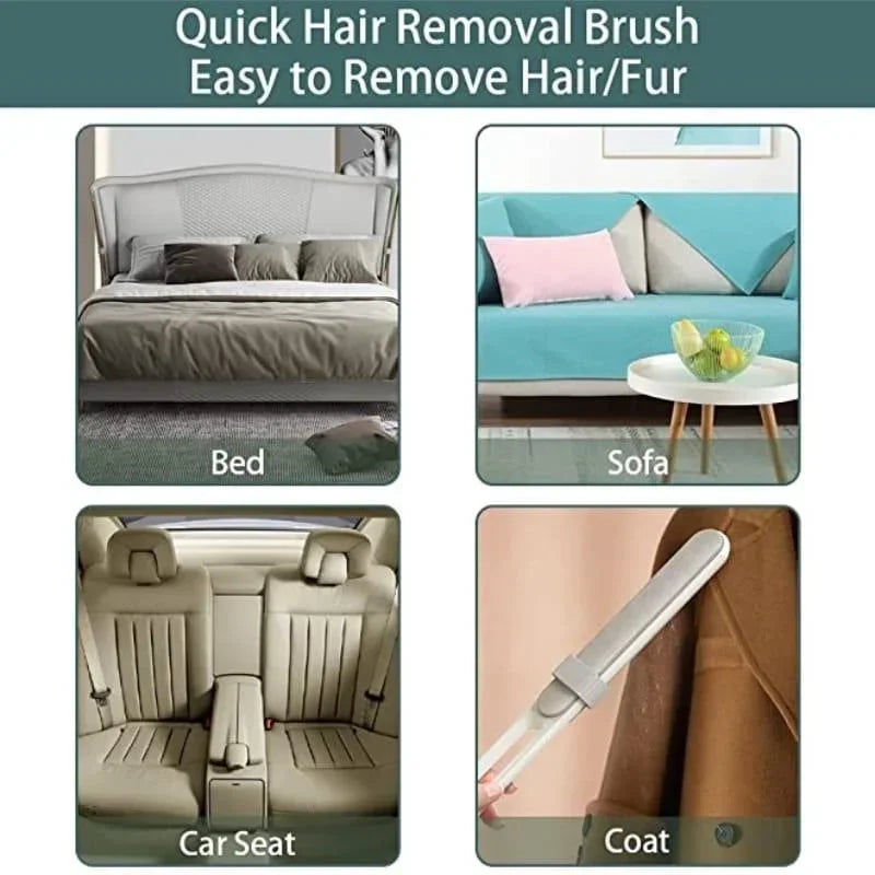 Double-Sided Electrostatic Lint & Pet Hair Remover Brush