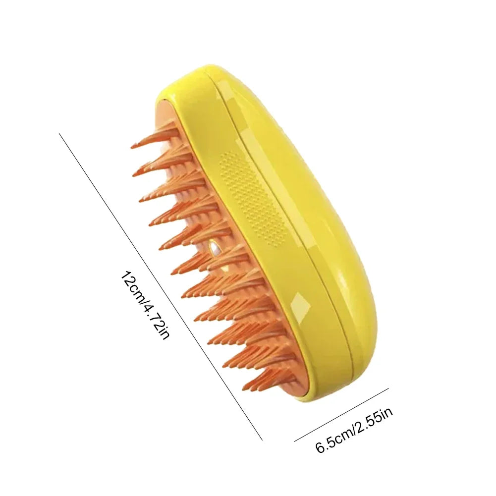3-in-1 Steam Spray Pet Grooming Massage Brush