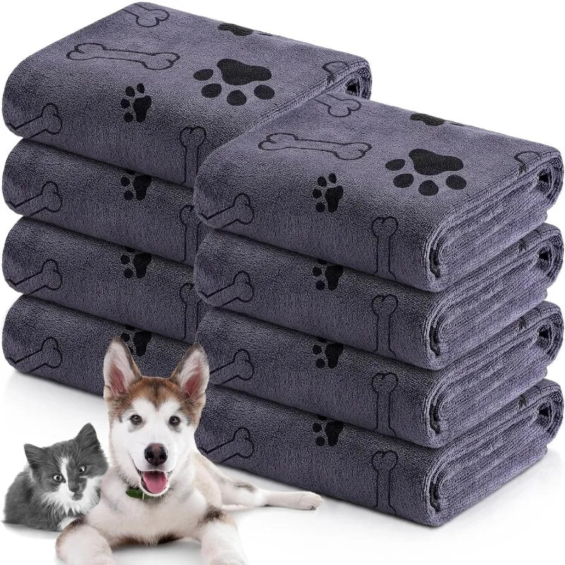 Quick-Drying Microfiber Dog Towel for Pets