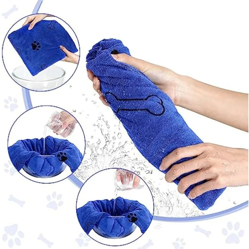 Quick-Drying Microfiber Dog Towel for Pets