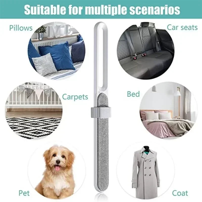 Double-Sided Electrostatic Lint & Pet Hair Remover Brush