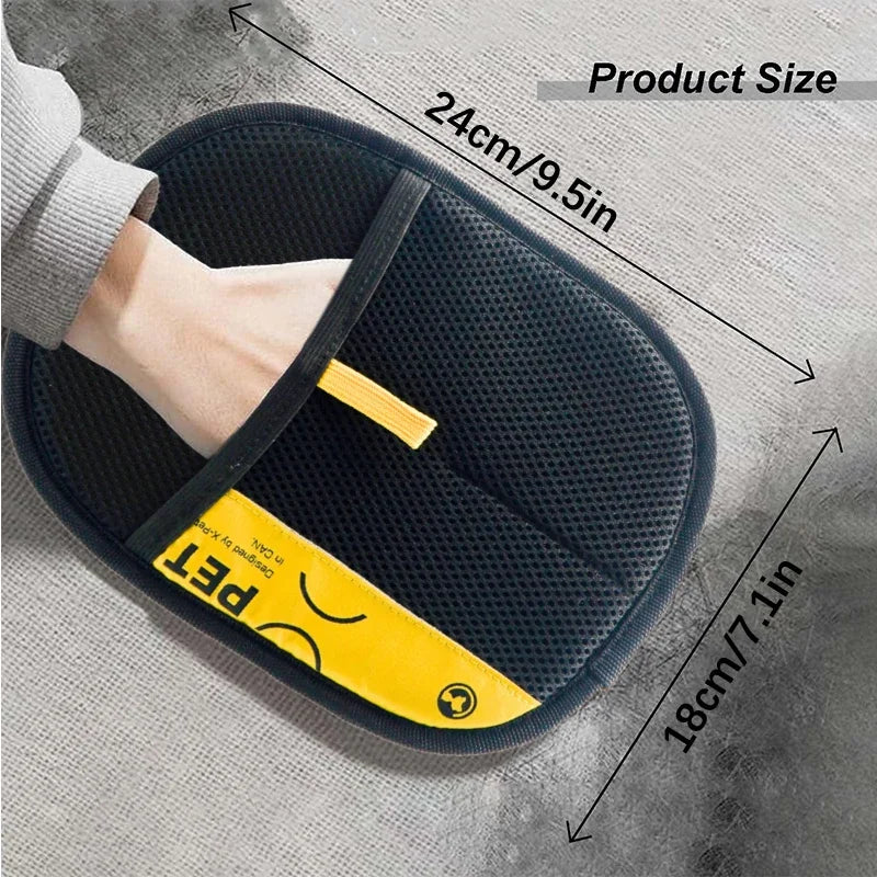 Electrostatic Pet Hair Remover Gloves for Cats & Dogs