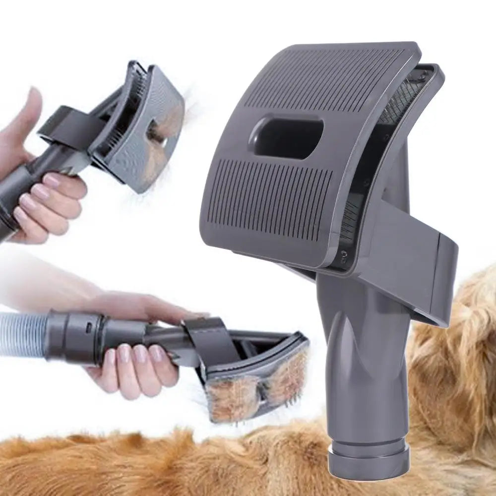 Pet Fur Hair Vacuum Grooming Brush for Cats & Dogs